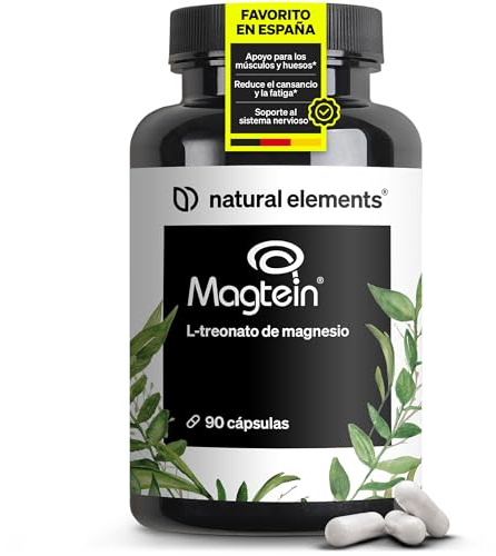 Magtein® L-treonato de magnesio - ALTA PUREZA - 2.083mg de magnesio treonato de alta Absorción - Soporte para tus músculos, huesos y nervios - 90 Cápsulas - Probado en laboratorio