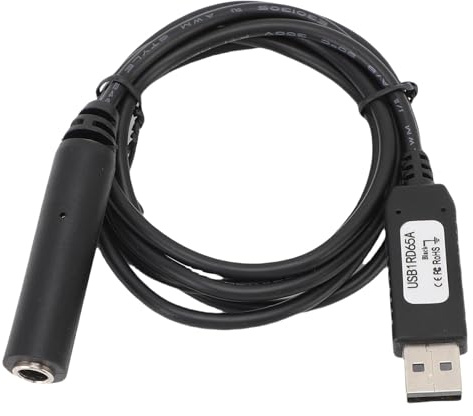 Cryfokt USB Till 6,5 Mm-jackadapter med 6,5 Mm Honuttag, Anpassningsbar Nyckelfunktion för DOS/, Stabil Anslutning för Långvarig Användning