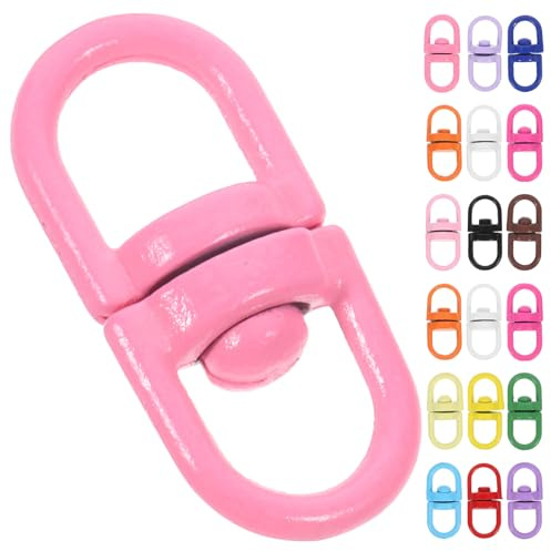 SOLUSTRE 50pcs Set of Zinc Alloy Swivel Keychain Clasps with Easy to Install Connection and Fastening Features, for DIY Making and Jewelry Key Chain Making Accessories Random Color