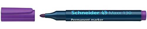 Schneider Maxx 130 - Pennarello indelebile, 1-3 mm, viola