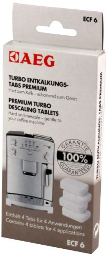 AEG ECF 6 Entkalkungstabletten für Kaffeevollautomaten, 4 Stück