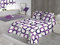 SABANALIA - Colcha Estampada Aros, Cubre Cama 50% algodón - 50% poliéster, Colcha para Primavera y Verano, (Disponible en Varios tamaños y colres) - Cama 90 - (180 x 280), Lila