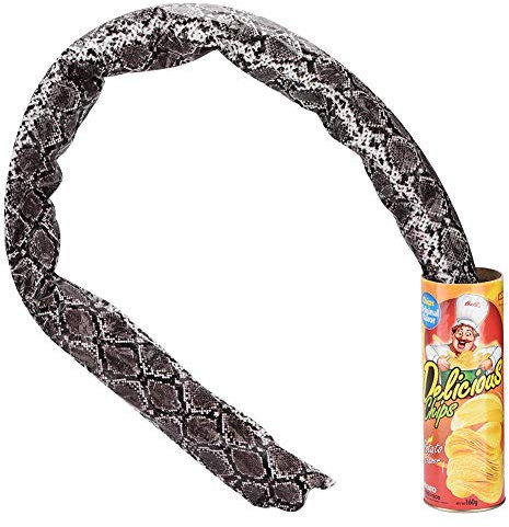 Yosoo Fdit Snake Trick Toy Kartoffelchip-Dose lustige Streiche Witz Sprung Out Spring Party für Scherzartikel Geburtstags Aprilscherz Spielzeug