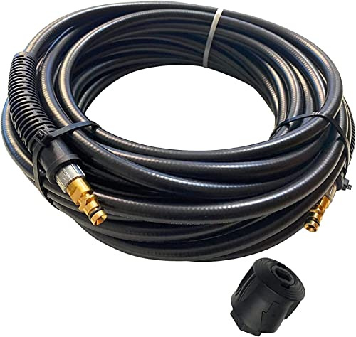 Hochdruckschlauch für alle Kärcher Hochdruckreiniger K2 bis K7 Home & Garden ab Baujahr 2009 mit Click Quick Connect Stecksystem wie 2.641-721.0 mit beidseitigem Quick Click inkl. Adapter M22IG (15m)