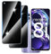 Hirshen 【2 Piezas】 Protector Pantalla Privacidad para Realme 8I,Anti-Espía Vidrio Película,Cristal Vidrio Templado Anti Espía,9H Dureza,Sin Burbujas,Anti-Arañazo,Privacy Screen Protector