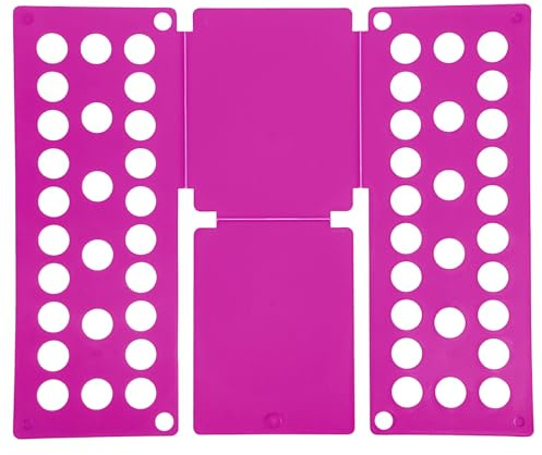 QUARKZMAN Shirt Folder Board, T-Shirt Kleiderfalter Faltbrett Faltbare Kunststoff T-Shirt Organizer für Kleiderschrank Schublade Einfache Kleidungsaufbewahrung (Dunkelrot, 18,9 x 15,7 Zoll)