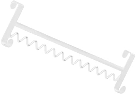 Gadpiparty Organisateur de Chevet Métallique Suspendu avec Crochets Multifonctions Porte-manteaux Sans Percage pour Dortoir et Appartement Rangement Compact pour Lit Superposé