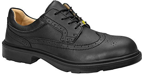 ELTEN Officer ESD S2, Chaussures de sécurité pour Femmes + Hommes, légères, Embout en Acier, matière supérieure : Cuir, Doublure intérieure : Doublure en Cuir, Taille 41