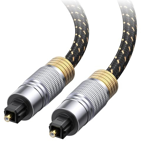Cable Matters Premium Long Optical Audio Cable, Toslink Cable, 25ft