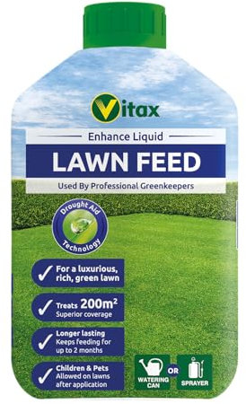 GREEN UP 5GEL3 Vitax Enhance Liquid Lawn Feed, Brown, 200 m sq
