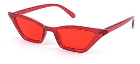 FEISEDY Kleine Katzenauge Sonnenbrille Damen Vintage Square Cat Eye Brille mit UV400 Schutz B2291