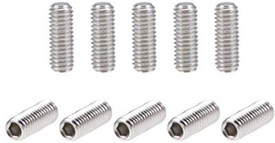 uxcell 50Pcs M3x8mm Internal Hex Socket Set Grub Screws Flat Point 304 Stainless Steel Screw