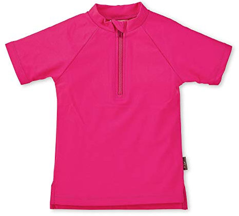 Sterntaler Baby - Mädchen Kurzarm-schwimmshirt Rash Guard Shirt, Magenta, 80