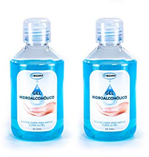 Oedim Gel Hidroalcóholico para Manos 2 Botes de 250ml | Alcohol Higienizantente de Manos | Higiene Diaria para Manos, cuida la Piel