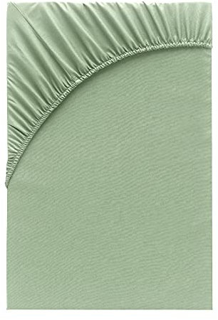 Class Home Collection Spannbettlaken 180x200cm - 200x200cm Jersey Baumwolle Eukalyptus