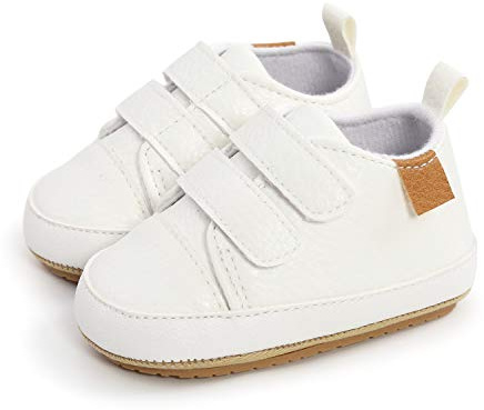 MK MATT KEELY Baby Girl Boy First Walking Shoes Anti-Slip Soft PU Leather Sneakers for Infant Toddler
