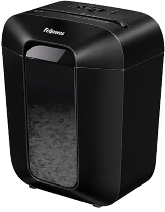 Destructora de Documentos Fellowes lx-45 Capacidad de Corte 8 h Seguridad p4 destruye Grapas Clips y