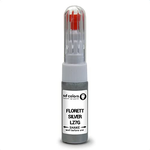 SD COLORS Florett LZ7G Kit de réparation de stylo de retouche de peinture Argenté 20 ML