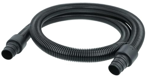 vhbw Universell flexslang för vanliga dammsugare, 2 m svart, 32 mm/35 mm/38 mm, cirkulär anslutning