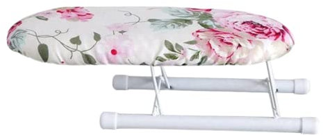 RANRAO Tabla de planchar plegable, tabla de planchar para el hogar, viajes, manguitos portátiles, mini mesa con pierna para costura y manualidades