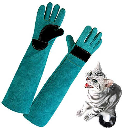 Guantes Protectores antiarañazos | manipulación Mascotas Manga Larga Anti-mordida - Guantes multifuncionales para manipular Mascotas a Prueba Cortes