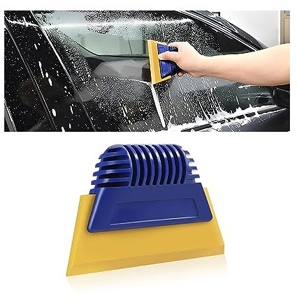 JNNJ Autofolie Fensterfolie Lackschutzfolie Tönungsfolie Rakels, Soft Gummi Rakel Fensterabzieher für Autofolie Installation, Auto Vinyl Werkzeug Kit Autofolie(Teal)