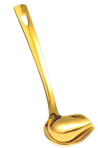 HOMSFOU Edelstahl Saucenlöffel Hochwertige Soßenkelle Für Suppen Und Saucen Langlebig Und Praktisch Küchenhelfer Für Zuhause Und Restaurants