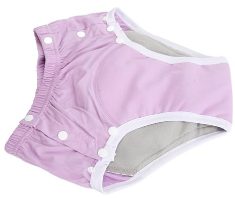 Calzoncillos para Incontinencia, Pañales de Tela Lavables de Algodón Altamente Absorbentes y Transpirables para Adultos, Reutilizables para Personas Mayores (S)