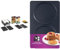 Tefal Croque gaufres et sandwiches, 2 jeux de plaques inclus, Rangement facile & Tefal Coffret Snack Collection de 2 plaques pancakes plus livre de recettes XA801012, Noir