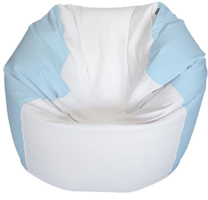 E-SeaRider Round Marine Beanbag (Medium, Multi) (White/Iceblue)