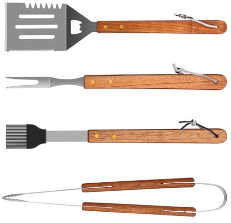 Set di attrezzi per barbecue, set di utensili per griglia | Strumenti per barbecue sospesi,Kit di per barbecue, set di strumenti per barbecue in acciaio inossidabile per campeggio, strumenti