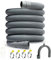 Storystore Washing Machine Drain Hose 2m, Universal Drain Hose Extension Kit with Connector Clip Clamp, Washing Machine Waste Pipe Extension for Washing Machine Dishwasher