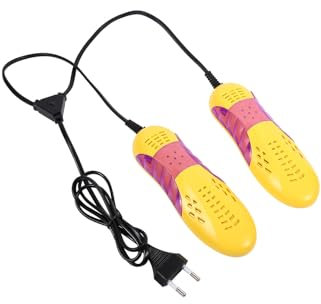 Asciuga Scarpe Elettrico, Scalda Scarpe Portatile, Timer e Luce Viola, Asciugatrice per Scarponi da Sci e Calzature in Pelle per Sportivi, Escursionisti, Uso Quotidiano