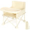 WRQIOO Foldable Travel Baby Seat, Portable High Chair, Folding Baby Camping Chair with Removable Tray, Travel High Chair Seat Toddler, Portable Booster Seat for 6 Mos-6 Yrs