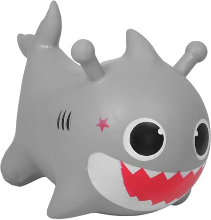 Milisten Inflatable Bouncy Shark Ride Bouncer for Thickened Hopping Animal with Anti-tear Surface Secure Balanced Jumping Horse for Indoor Outdoor Birthday Party Play