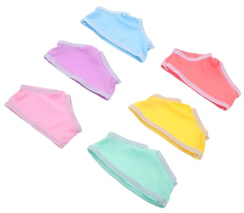Parliky Lot de 6 Culottes de Poupée 45 CM Multicolores sous-Vêtements en Tissu Doux Tenues de Couches pour Poupées Accessoires pour Jeux de Rôle et Habillage Ensemble Vêtements