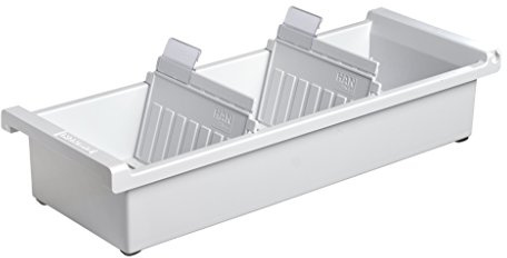 HAN 957-0-11 - Caja para tarjetas de índice (capacidad para aprox. 1300 tarjetas, tamaño A7, 128 x 65 x 347 mm), color gris