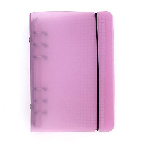 A6 / A5, 6 Löcher, farbig,Läufer Ringordner, Ordner für lose Blätter, Notizbuch, Nachfüllpackung, Bürobedarf, Ordner(Pink,A5 Mini Set)