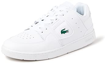 Lacoste Herren Low-Top Sneaker T-Clip 0120 2 SMA, Männer Halbschuhe,schnürschuhe,schnürer,Business,Freizeit,WHT/WHT (21G),41 EU / 7.5 UK