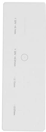 Vetrino di calibrazione per microscopio, con linee da 0.01 mm e 0.1 mm, in vetro ottico K9, per misurazioni precise
