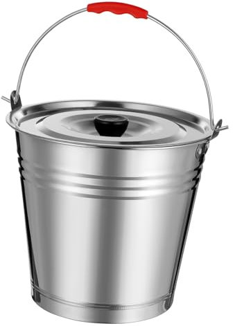 Toddmomy Multifunctional Bbq Charcoal Barrel Lid Ash Carrier for Outdoor Indoor Coal Storage Bucket Bbq Holder