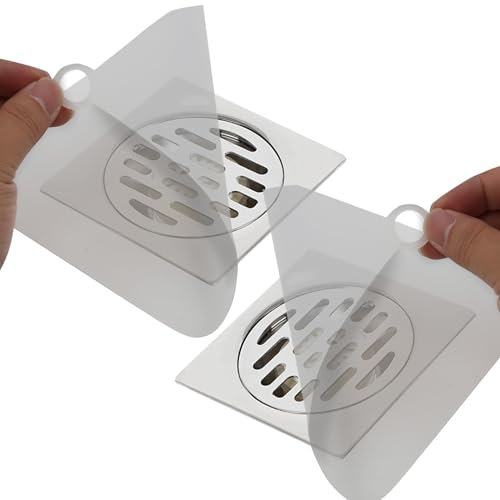 Annlpoy 2 pcs Bouchon Baignoire evier Salle de Bain Douche Anti Odeur,Bouchons de vidange en Silicone Anti-Odeur,Couvercles Désodorisants Réutilisables, Étanches et Flexibles, Adaptés à Tous Types de
