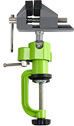 YQVEOT Fresadora de Madera Rebajadora Eléctrica, Tornillo de Banco de Aluminio Universal Giratorio 360 Grados Tornillo de Banco Giratorio Abrazadera Universal Herramienta Fija