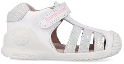 Biomecanics 262106, Sandali Bambina, Bianco, 22 EU