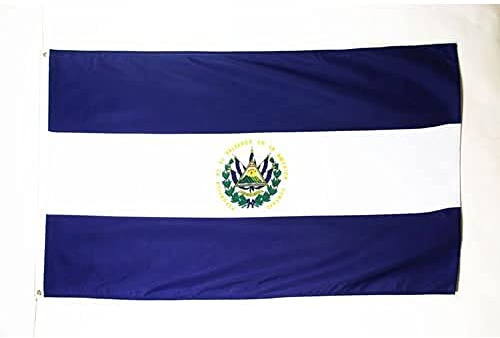 BANDIERA SALVADOR 150x90cm - GRAN BANDIERA SALVADOREGNA 90 x 150 cm Poliestere leggero - Bandiere - AZ FLAG