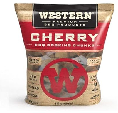 Western BBQ 28081 Smoking Pellet Wood Burning Grill Cooking Chunks, Cherry