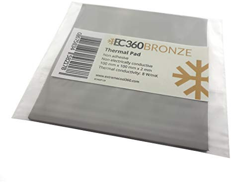 EC360® Bronze 8W/mK Wärmeleitpad (100 x 100 x 2,0 mm)