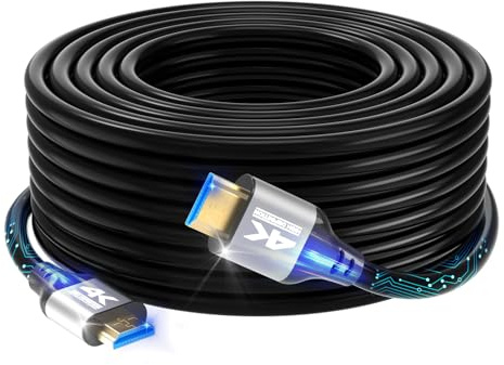 Zazalon 4k HDMI Cable 40 FT,High Speed HDMI 2.0 Cord, Support 4K@60Hz, ARC, HDR, 3D, Ethernet, Compatible with TV, Blu-Ray, PS4/5,Projector, Soundbar, Sky, PC, Laptop
