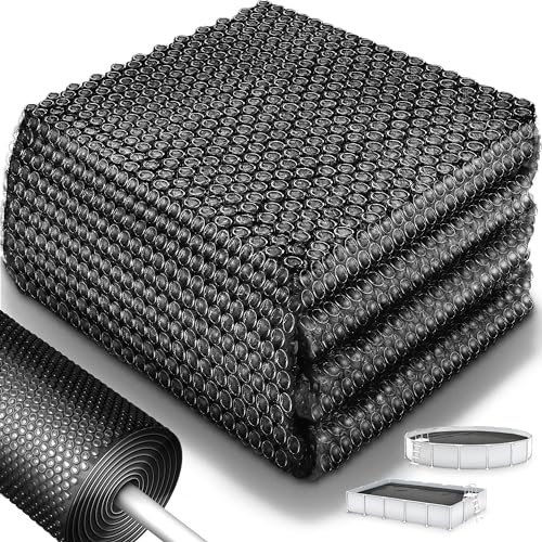 tillvex® Bâche Solaire de Piscine, 400 µm, rectangulaire, 800 x 400 cm, Film Thermique à découper, pour réchauffer l'eau de la Piscine