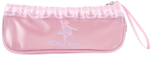 DEARMAMY Sacchetto Dimensioni 22,5×9,5×5,5cm in Poliestere per Scarpe da Danza Chiusura a Zip e Protezione, Borsa da Ballerina per Uso Quotidiano e Viaggi